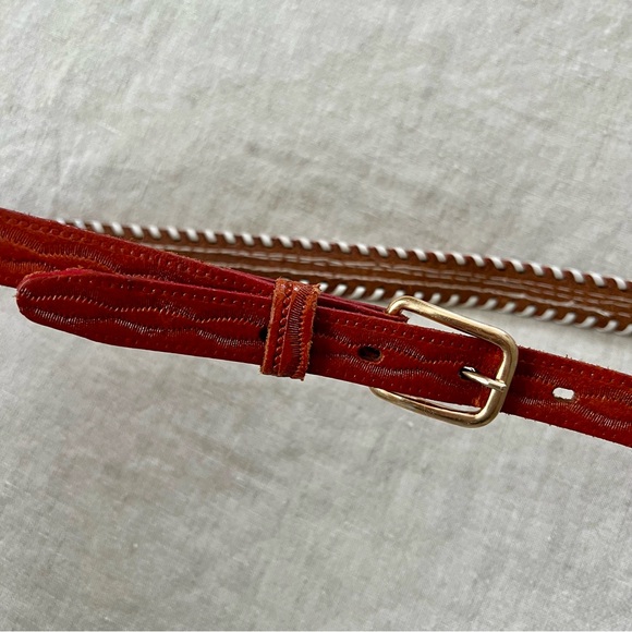 Vintage Beaded Skinny Belt - Picture 3 of 6